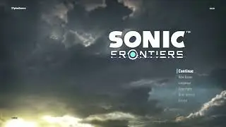 Sonic Frontiers Main Menu