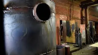Тепловая пушка на мусоре для большого помещения