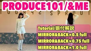 【 MIRRORED / BACK 】「 PRODUCE101 日プ / &ME 」反転 / 後ろ姿 Tutorial 振付解説