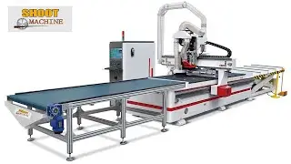SHH-1325 Woodworking Processing Center Automatic Labeling And Automatic Loading And Unloading Router