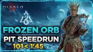 Diablo 4 | ❄️Frozen Orb Sorc Speedrun Pit 101 (1'27 now) 🔥⏱️