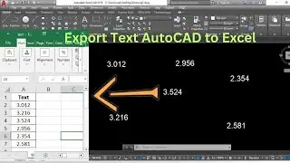 How to Export Text AutoCAD to Excel Using Autolisp
