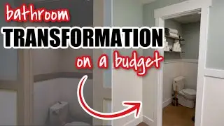 BATHROOM REDO ON A BUDGET | FRUGAL FIT MOM BATHROOM MAKEOVER