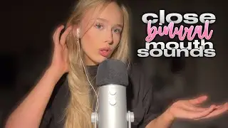 ASMR unpredictable mouth sounds ~ close binural at 100% sensitivity ⚠️