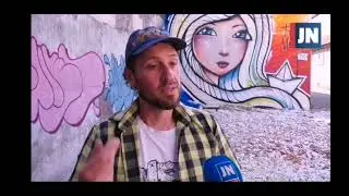 Interview for JN news about street art festival Baluarte in Porto