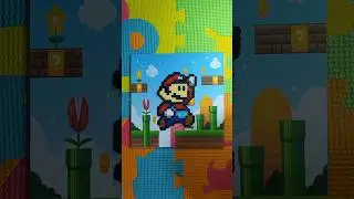 Hama Beads Cuadro Mario Bros.🎮🖼️ #hamabeads #manualidades #art #pixelart #mariobros #cuadros