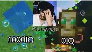 GAMERFLEET 1000IQ vs 0IQ🥵😈MLG in HEROBRINE SMP #trending #shortvideo #minecraft
