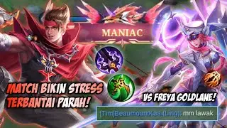 HERO RUSAK! HARDGAME PARAH! LAWAN META FREYA GOLDLANE! ESMERALDA DAMAGE! | TOP GLOBAL CLAUDE - MLBB