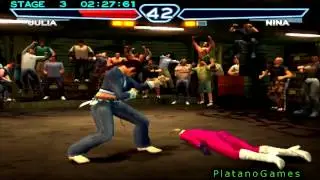Tekken 4 (Console Edition) - Julia Chang & Combot - Arcade Mode - HD