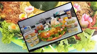 Cara Menghias Tampah untuk Tumpeng menggunakan Daun Pisang