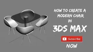3DS MAX Chair Set Modeling  (Triple-D Arts)