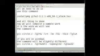 how to installl and compile an application that uses glfw and glew on linux or windows