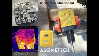 Разборка, тестирование и обзор ASOMETECH GaN Charger 40W