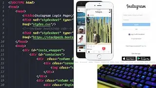ASMR Programming - HTML CSS Instagram Login Page - No Talking
