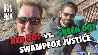 Swampfox Justice Face Off: Red Vs. Green 3 MOA Carry Optic testing