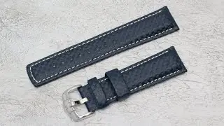 Ремешок HIRSCH Carbon синий от Ремешоп