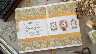 May 2024 Vintage William Morris Inspired Bullet Journal Theme ✨ Plan With Me | Mystery Journal