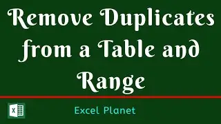 How to Remove Duplicates from a Table and Range | Basics of Excel | table features | easy method |