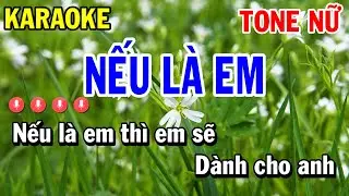 Karaoke Nếu Là Em | Nhạc Sống Tone Nữ | Linh Như