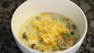 СЫРНЫЙ СУП С БРОККОЛИ И ГРИБАМИ BROCCOLI CHEESE SOUP WITH MUSHROOMS