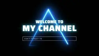 Welcome to my channel intro video #2