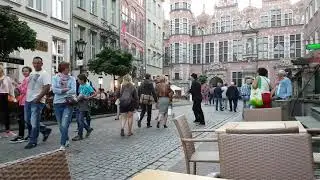 Польша - мим на улицах Гданьска
