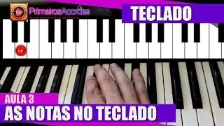 Curso de teclado iniciante - As notas musicais no piano (Aula 3)