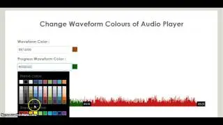 Waveform Player with Dynamic Colours