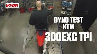 Dyno test KTM 300EXC TPI with VHM cylinder head, insert and gasket