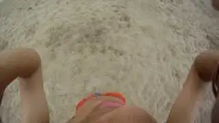 GoPro at Castelldefels beach, Baecelona, Spain.