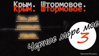 Крым. Штормовое. Пять дней тюленьего отдыха. Ночь.  "Черное море мое"
