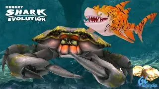 SHAR-KHAN vs Giant CRAB in Hungry Shark Evolution