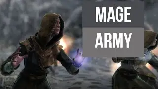 Mage Army Attacks Winterhold - Conquest of Skyrim Mod 0.3