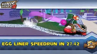 (WR as of 12/7/20) - Sonic Rivals 2 - Egg Liner Speedrun in 27.42