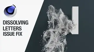 Text Dissolving issues with Cinema 4d 2023 issues fix