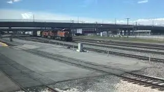 A race with a BNSF train on Frontrunner