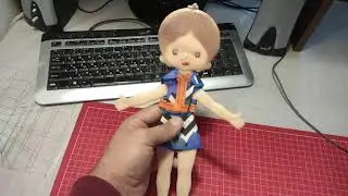Плоская кукла игрущка из СССР