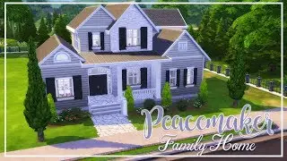 💜Peacemaker Family Home w/ links 💜The Sims 4 CC Speed Build