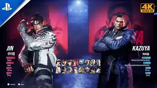 TEKKEN 8 - Characters Select Screen and Gameplay (PS5 4K 60FPS)