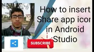 How to Add Share Button icon in android studio