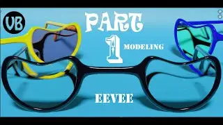 blender sun glass modeling,eevee modeling,blender for begineer, part 1 sun glass modeling
