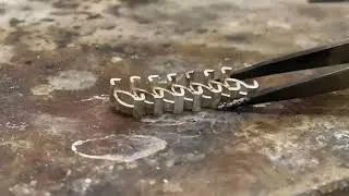 HOW TO MAKE SILVER BRACELET 925* with stones garnet /Как сделать серебряный браслет/￼