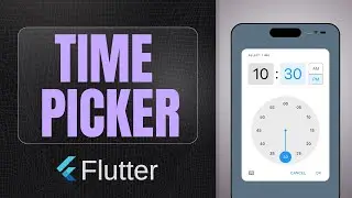 TimePicker widget | Flutter