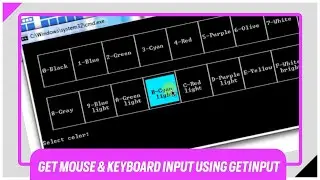 [BATCH] Get Mouse & Keyboard Input Using GetInput - By Aacini | TheBATeam