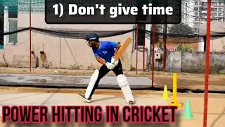 Power Hitting Batting Tips🏏|Power Hitting techniques in cricket🤔| How to do power hitting in cricket