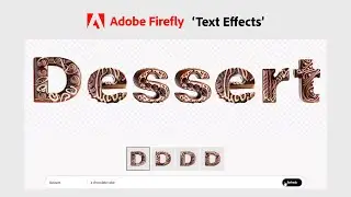 [Adobe Firefly] AI 편집툴 파이어플라이 텍스트 효과 (Text effects)