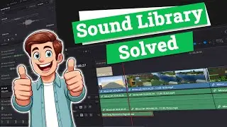 DaVinci Resolve - How to Install Sound Library - Full Guide