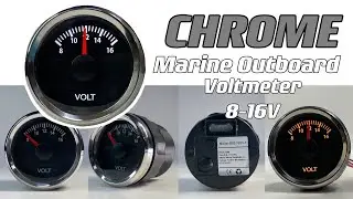 CHROME marine outboard gauge Voltmeter │ RICO Instrument