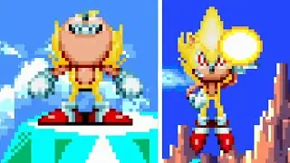 Fleetway Super Sonic over Mecha Sonic [Sonic 3 A.I.R. mods Gameplay]
