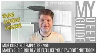 MDG Curated Templates vol.1 - Make Your e-ink Device Feel Like Your Favourite Notebook!